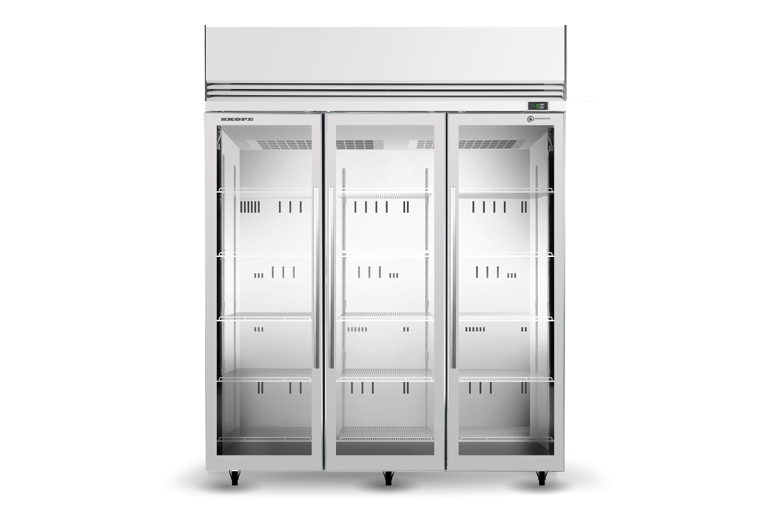 Skope 3 Glass Door Upright Display or Storage Freezer SKFT1500N-A