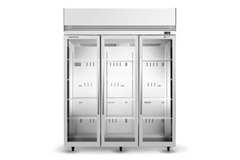 Skope 3 Glass Door Upright Display or Storage Freezer SKFT1500N-A