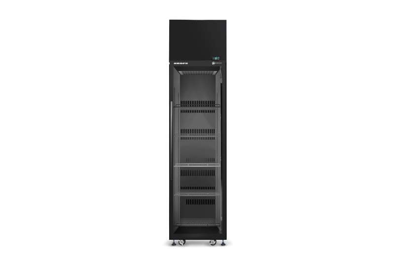 SKT500N-A 1 Glass Swing Door Upright Fridge with Unlit Sign