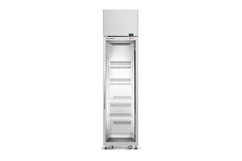 SKT500N-A 1 Glass Swing Door Upright Fridge with Unlit Sign