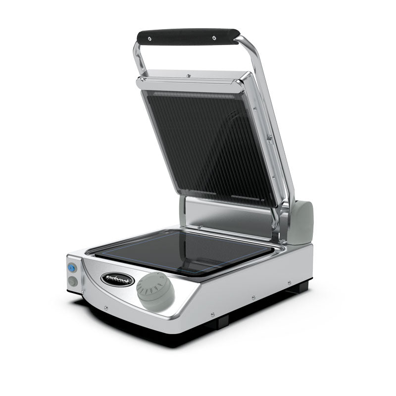 Spidocook SPE-SP010PR Manual Black Ribbed Sandwich/Contact Presses - Power Version