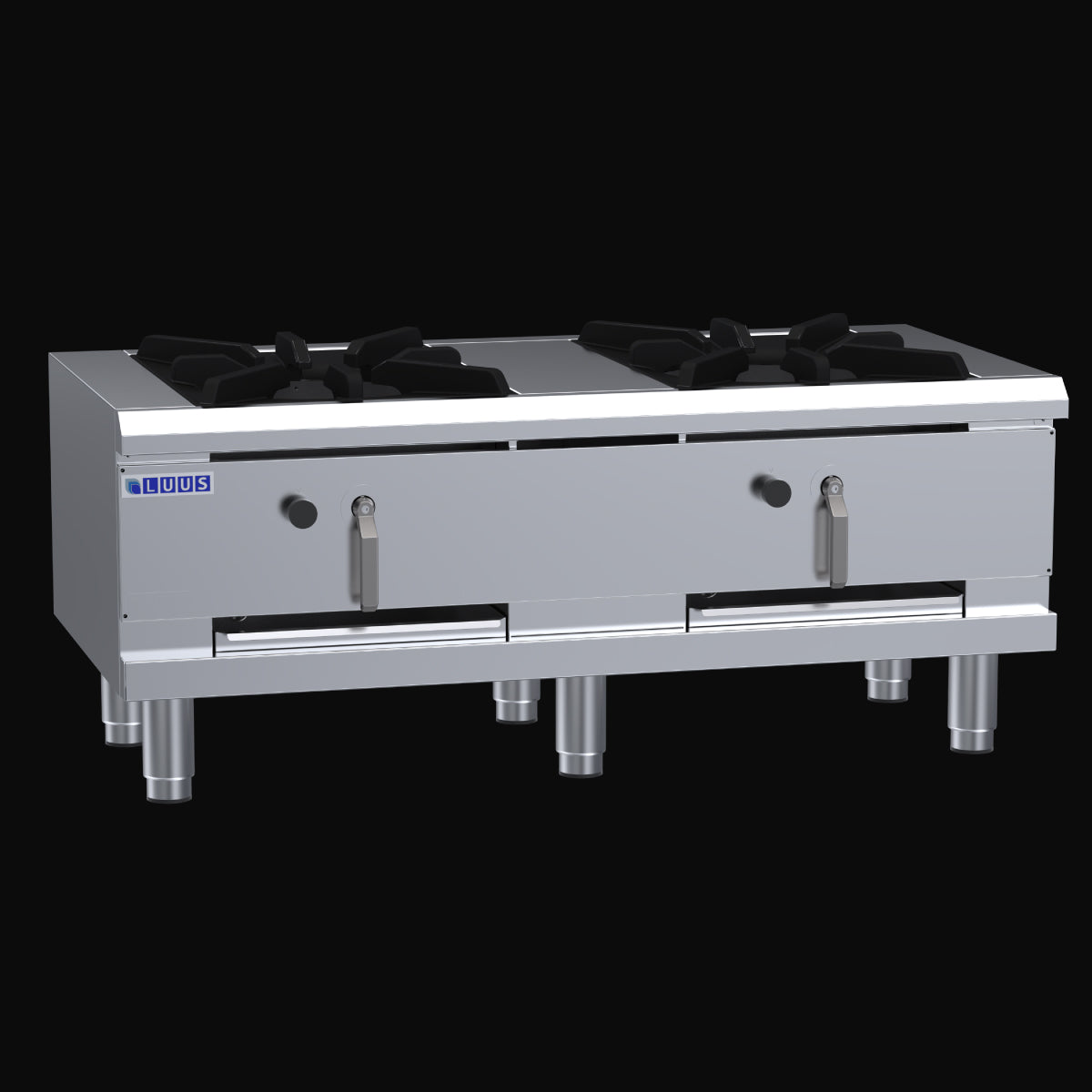 LUUS 1200mm Burner Freestanding Double Stockpot