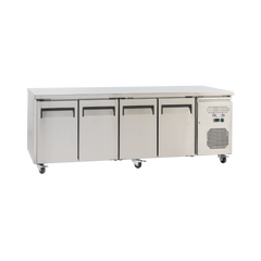 Exquisite SSC550H Four Solid Doors Underbench Storage Refrigerator - Slimline