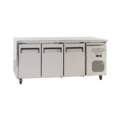 Exquisite SSF400H Three Solid Doors Underbench Storage Freezer - Slimline