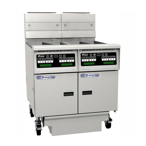 Pitco SSH55T-C/FD/FF - Split Pan, Computer Control & Filter Drawer System - 11L