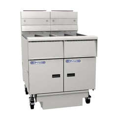 Pitco SSH55T-FD/FF - Split Pan, Solid State Control & Filter Drawer System - 11L