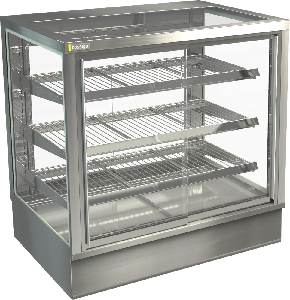 Cossiga STGHT9-SD Tower Countertop Heated Display 900mm (Front Sliding Doors)