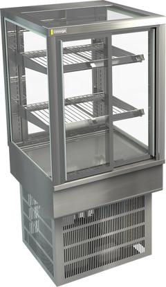 Cossiga STGRF6-SD Tower Countertop Refrigerated Display 600mm (Front Sliding Doors)