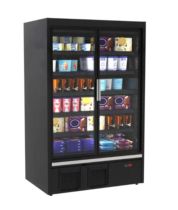 Hussmann H2TLDS-14 - Multideck 2 Glass Door Display Freezer EX-RENTAL