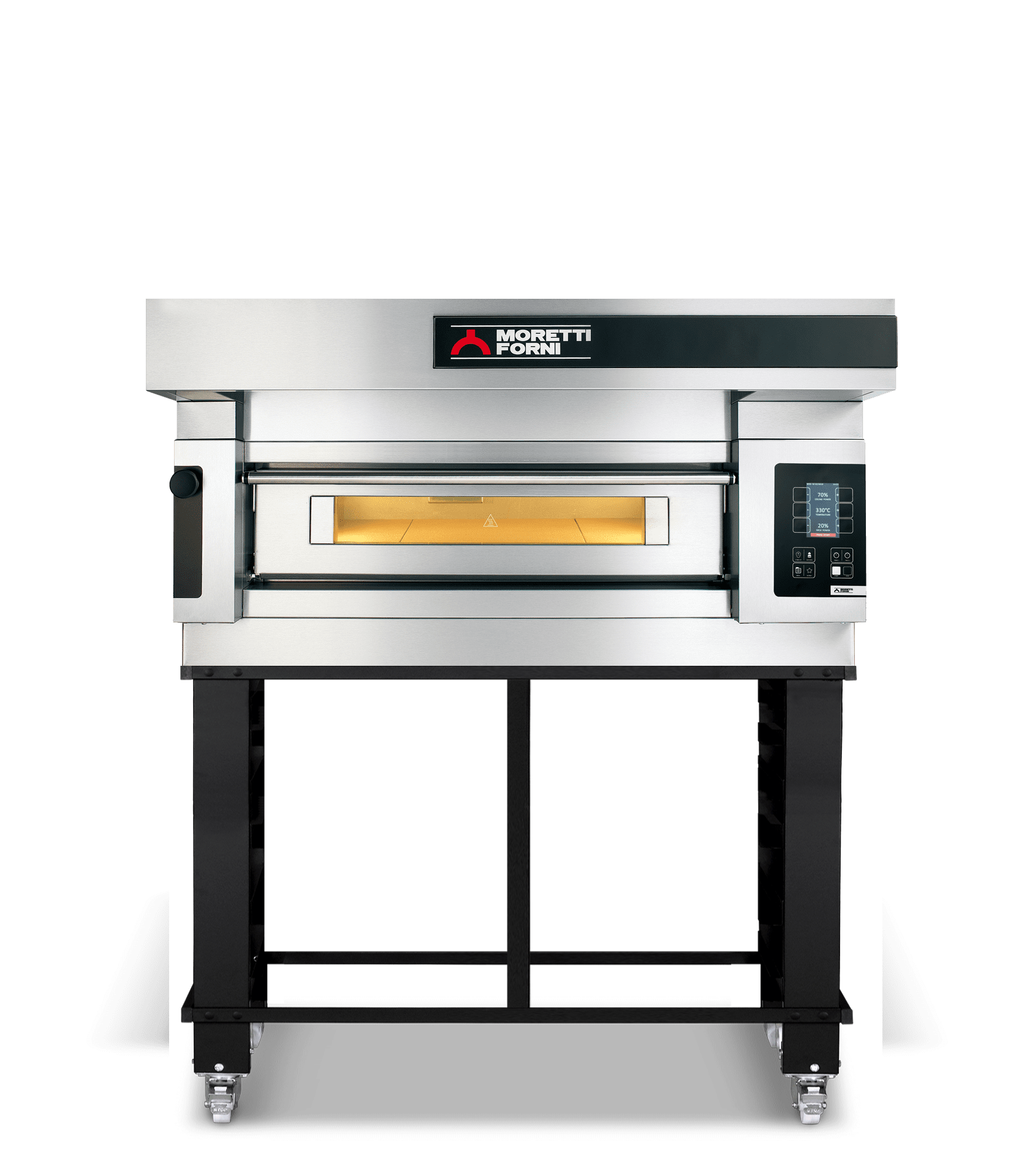 Moretti Forni – Serie S – Single Deck Baking Oven on Stand – COMP S50E/1A/S