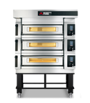 Moretti Forni COMP-S125E-3-S Serie S Triple Deck Oven on Stand