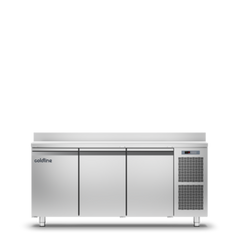 Coldline TA17/1B MASTER 3 Doors Freezer Counter - Top with Splashback