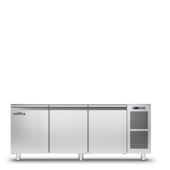 Coldline TS17/1BJ PASTRY - 3 Doors Freezer Counter - Without Top