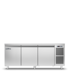 Coldline TP17/1BJ PASTRY - 3 Doors Freezer Counter - With Top