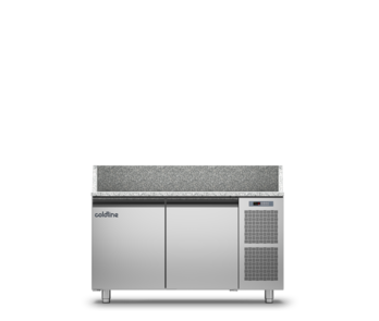 Coldline TZ13/1M - Pizza Preparation Counter 2 Door - With Top