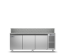 Coldline TZ17/1M - Pizza Preparation Counter 3 Door - With Top