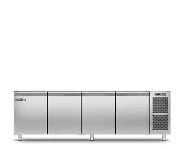 Coldline TZS21/1M - Pizza Prep Counter 4 door - Without Top