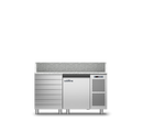 Coldline TZ09/1MC - 1 Door 7 Drawers Prep Bench - With Top