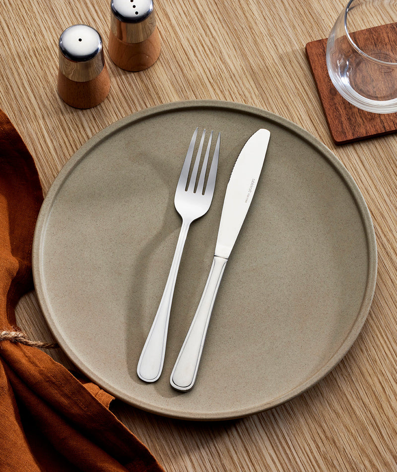 Tablekraft - Soho Round Deep Coupe Plate - Stone - 23.5cm - Set of 6