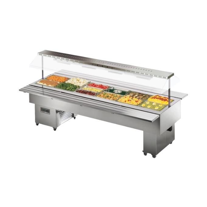 Tecfrigo Isola 4 Inox Hot Bain Marie