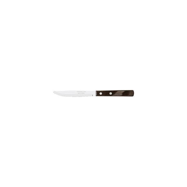 Tramontina - Polywood 4" Steak Knife 1-Serrated Narrow - Brown - Set of 12