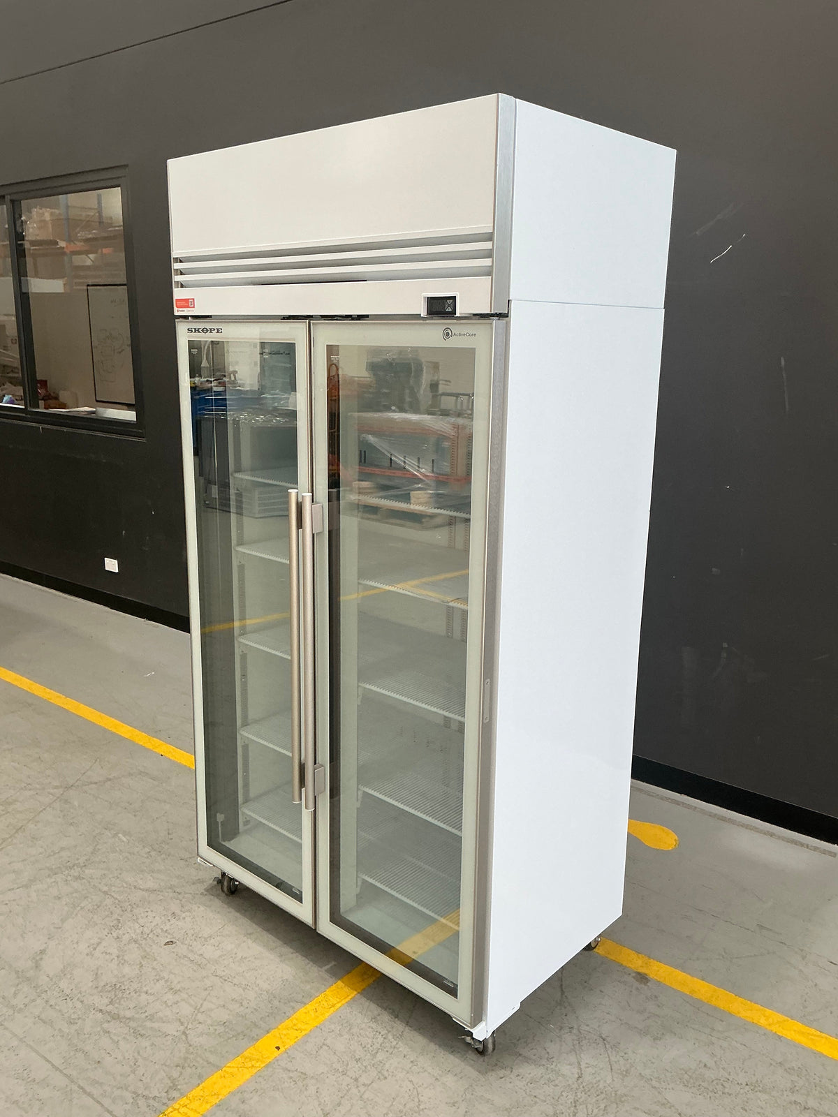 SKOPE TMF1000N-A two glass door display freezer, serial HA240613231