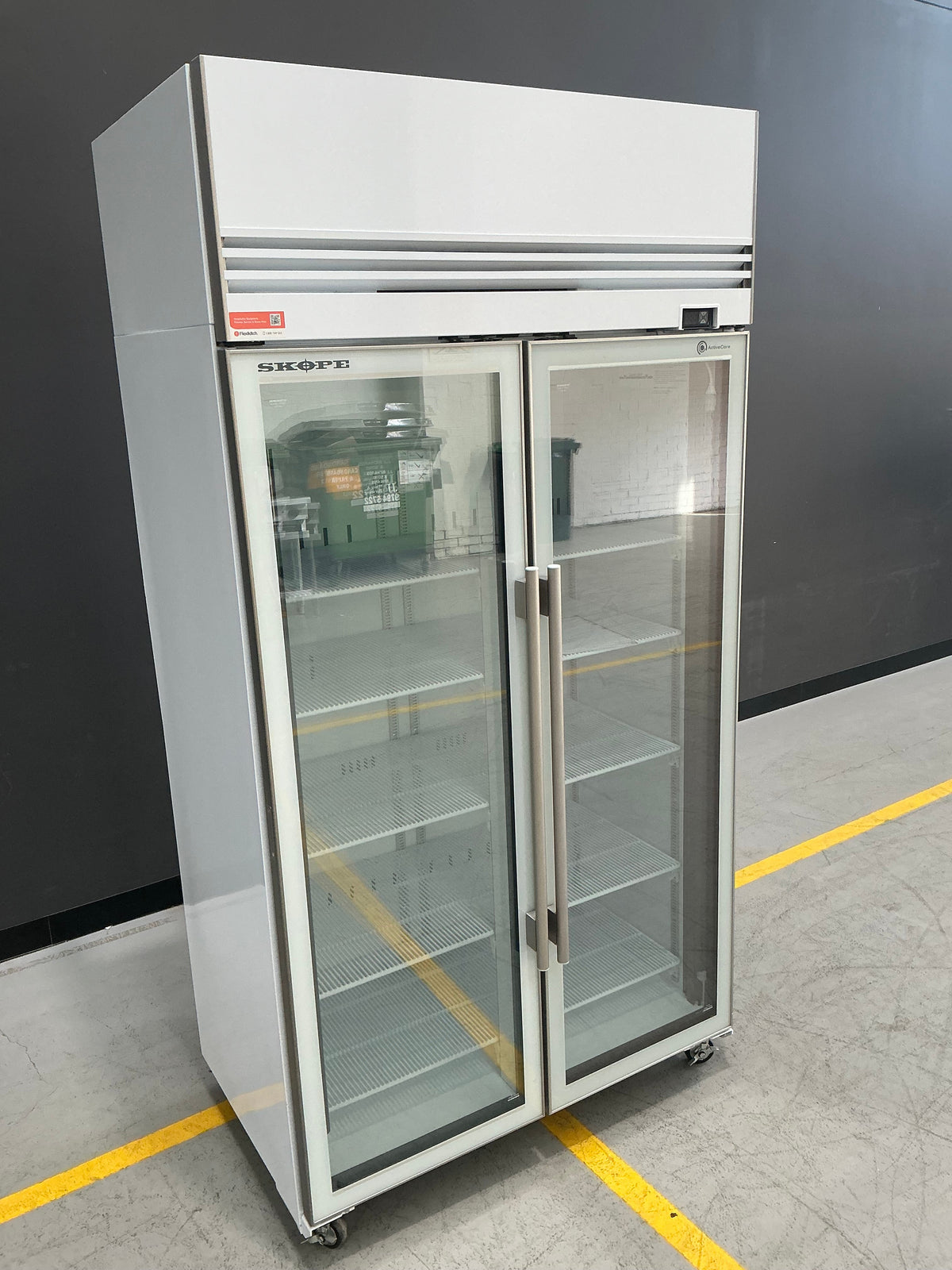 SKOPE TMF1000N-A two glass door display freezer, serial HA240613231