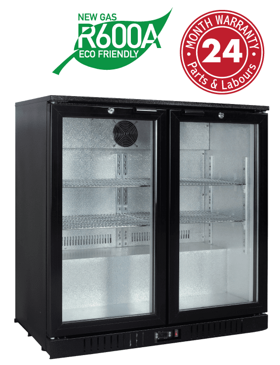 Exquisite UBC210 Two Swing Doors Backbar Display Refrigerators