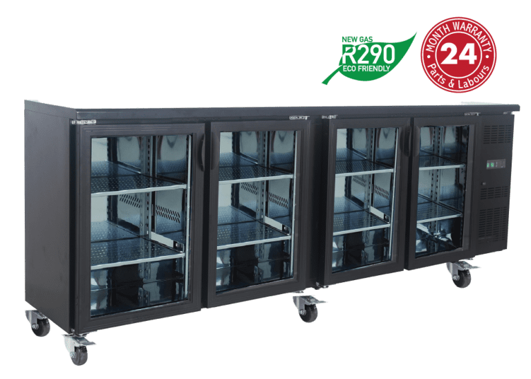 Exquisite - UBC630 - Four Swing Doors Backbar Display Refrigerators