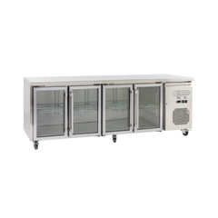 Exquisite USC550G Four Glass Doors Underbench Storage Refrigerator