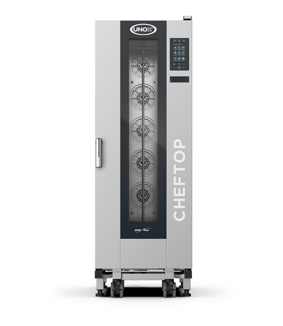 UNOX XECL-2013-YPLS CHEFTOP MIND.Maps PLUS BIG COMPACT Combi Steamer 20 Tray GN 1/1 Electric Hinged Right