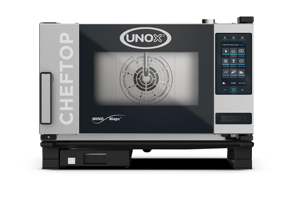 UNOX XEVC-0311-EPLM CHEFTOP MIND.Maps PLUS Combi Steamer 3 Tray GN 1/1 Electric Hinged Right