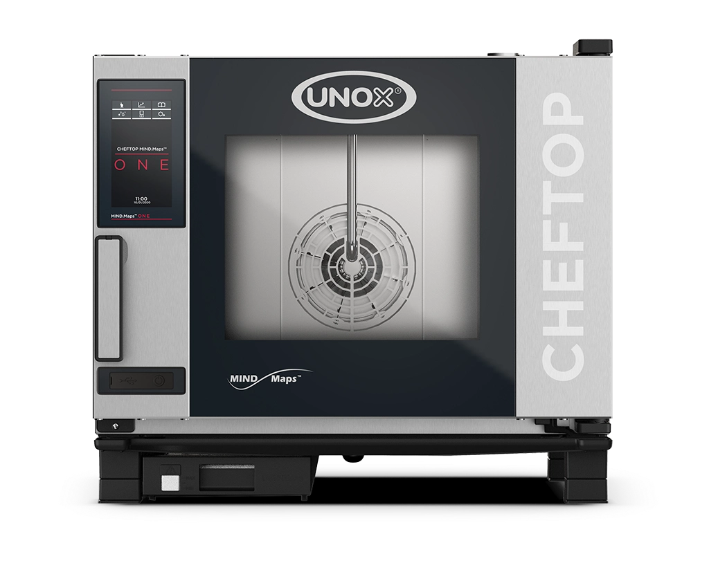 UNOX XEVC-0511-E1LM-LP CHEFTOP MIND.Maps PLUS LP Combi Steamer 7 Tray GN 1/1 Electric Low Power Hinged Right