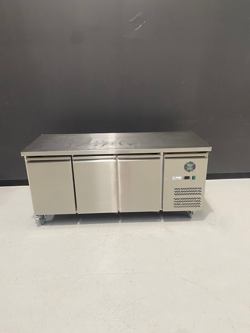 FED-X S/S Three Door Bench Fridge - XUB7C18S3V