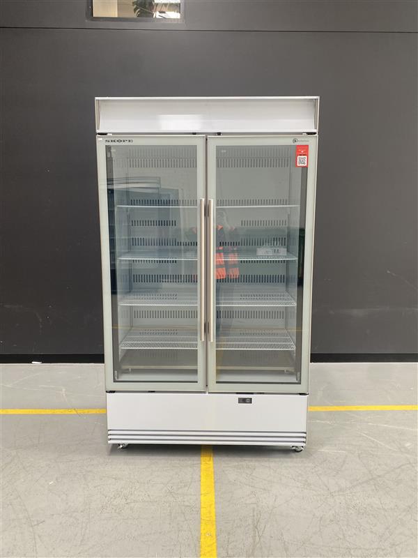 SKOPE -  BME1200N-AC - Two door chiller ActiveCore SELF CONTAINED LIT SIGN