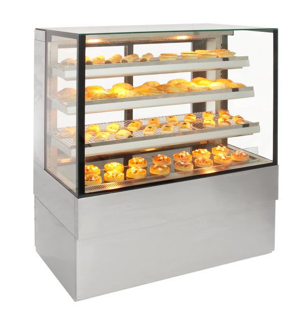 Airex - AXH.FDFSSQ.09 - Freestanding Heated Square Food Display - 1200mm Wide