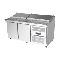 Airex AXR.PM.1740 Preparation Series Pizza Prep Fridge 2 Solid Doors
