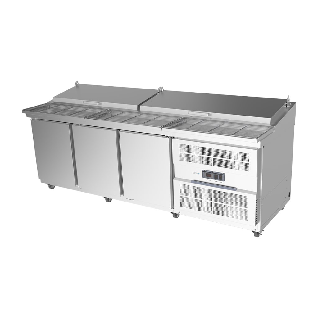 Airex AXR.PM.2450 Preparation Series Pizza Prep Fridge 3 Solid Doors