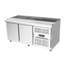 Airex AXR.SW.1740 Preparation Series Sandwich Prep Fridge 2 Solid Doors
