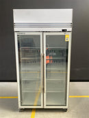 TMF1000N-AC 2 Glass Door Display or Storage Freezer with Lit Sign