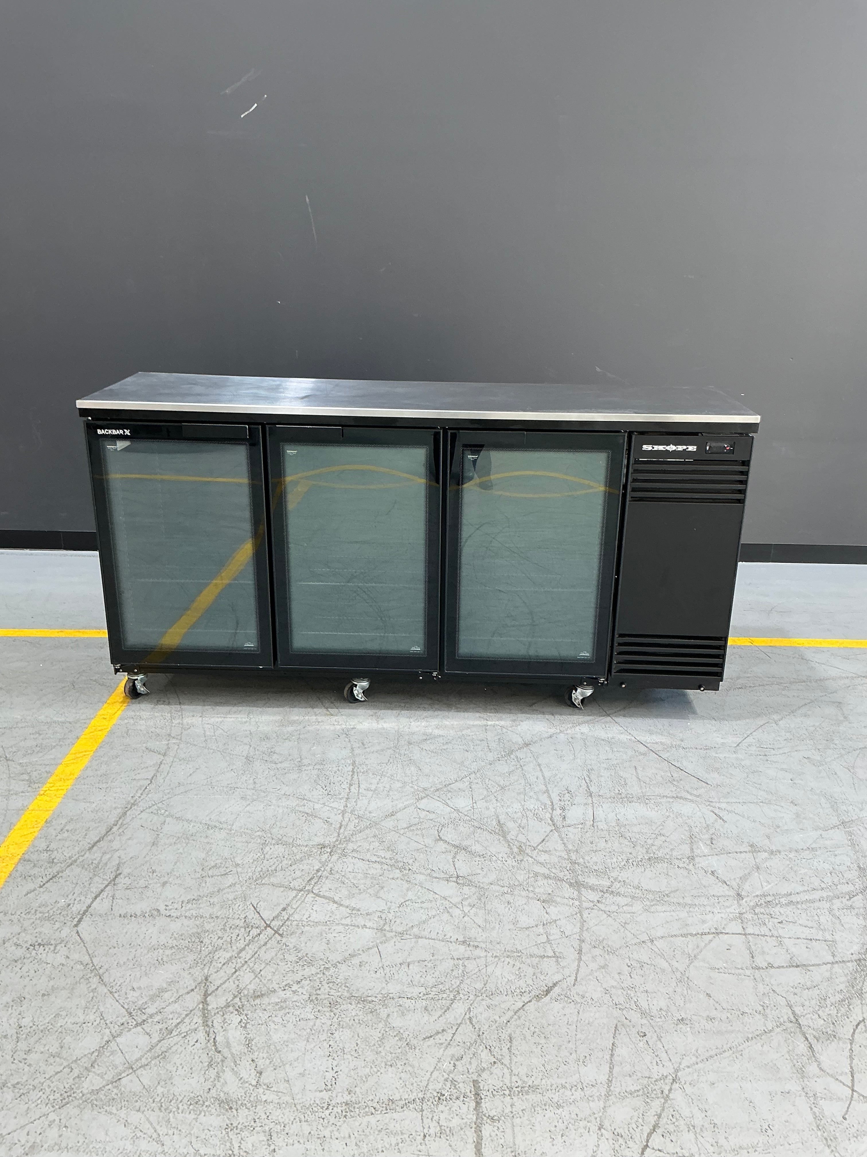 Skope - BB580X-3SW - BackBar X 3 Door Glass Fridge