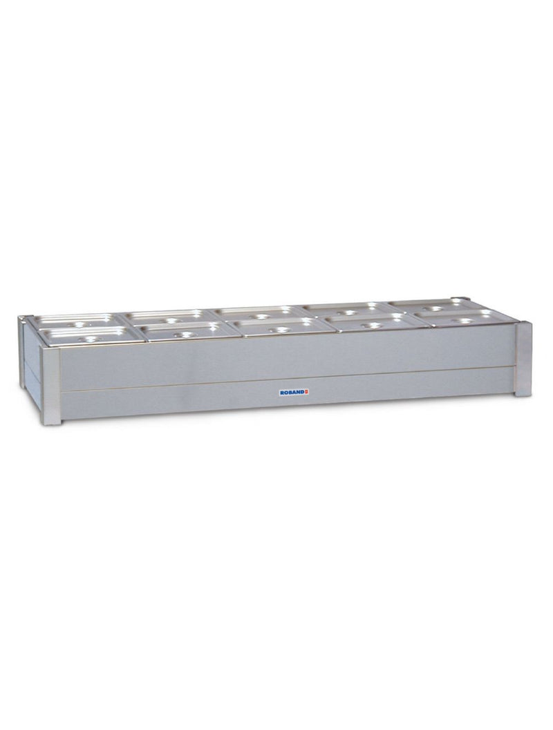 Roband BM14A - Hot Bain Marie, 1 row x 4 1/2 GN, pans & lids included