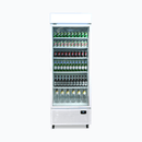 Bromic Upright Display Fridge with Lighbox (White) ECO Flat Glass Door 690L