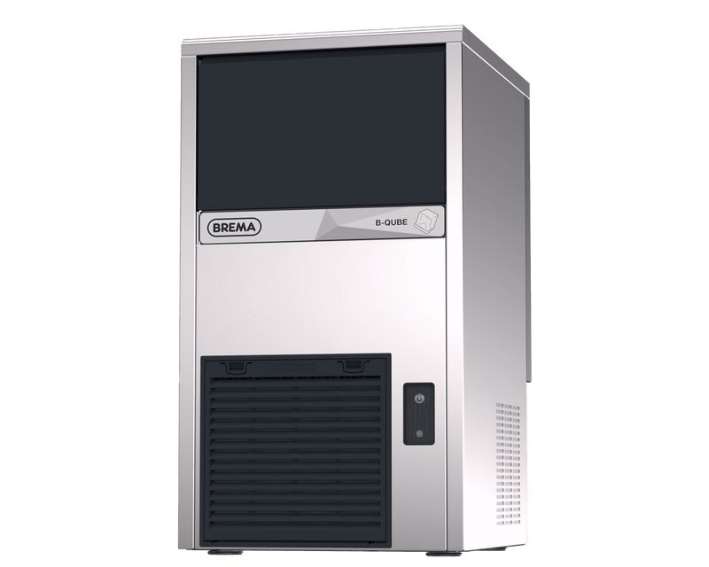 Brema - CB249A-HCQ-DP - 23G Ice Maker With Internal Storage Bin & Drain Pump. Up To 29Kg Production 9Kg Storage. AWS R290 Refrigerant