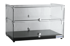 Exquisite CD50 One Tier Flat Glass Oak Ambient Cake Display