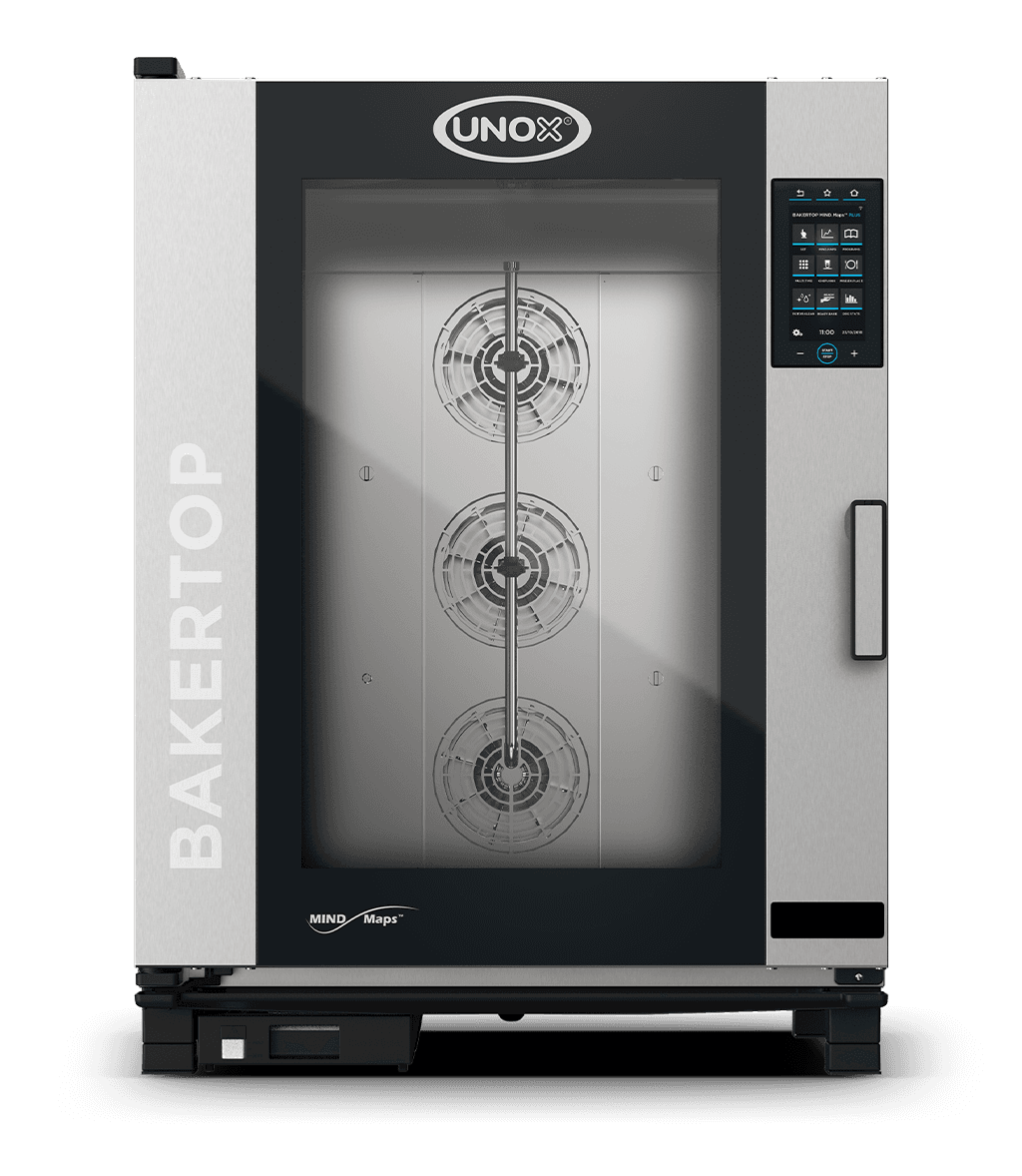 UNOX XEBC-10EU-EPRM BAKERTOP MIND.Maps™ PLUS Countertop Combi Oven 10 600x400 trays Electric Left Hinge