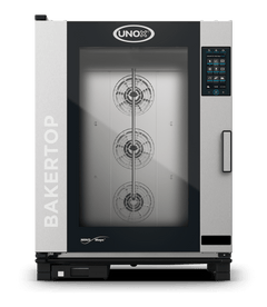UNOX XEBC-10EU-GPRM BAKERTOP MIND.Maps™ PLUS Countertop Combi Oven 10 600x400 trays Gas Left Hinge