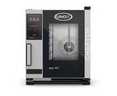 UNOX XECC-0523-E1LM CHEFTOP MIND.Maps™ ONE COMPACT Countertop Combi Oven 5 GN 2/3 trays Electric Right Hinge