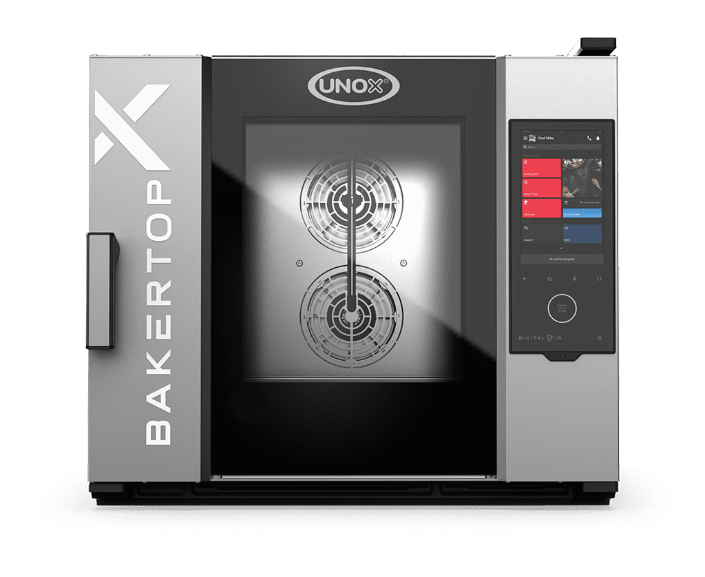 UNOX XELA-05EU-EXLS-ET BAKERTOP-X™ Countertop Combi Oven 5 600x400 trays Electric Right Hinge