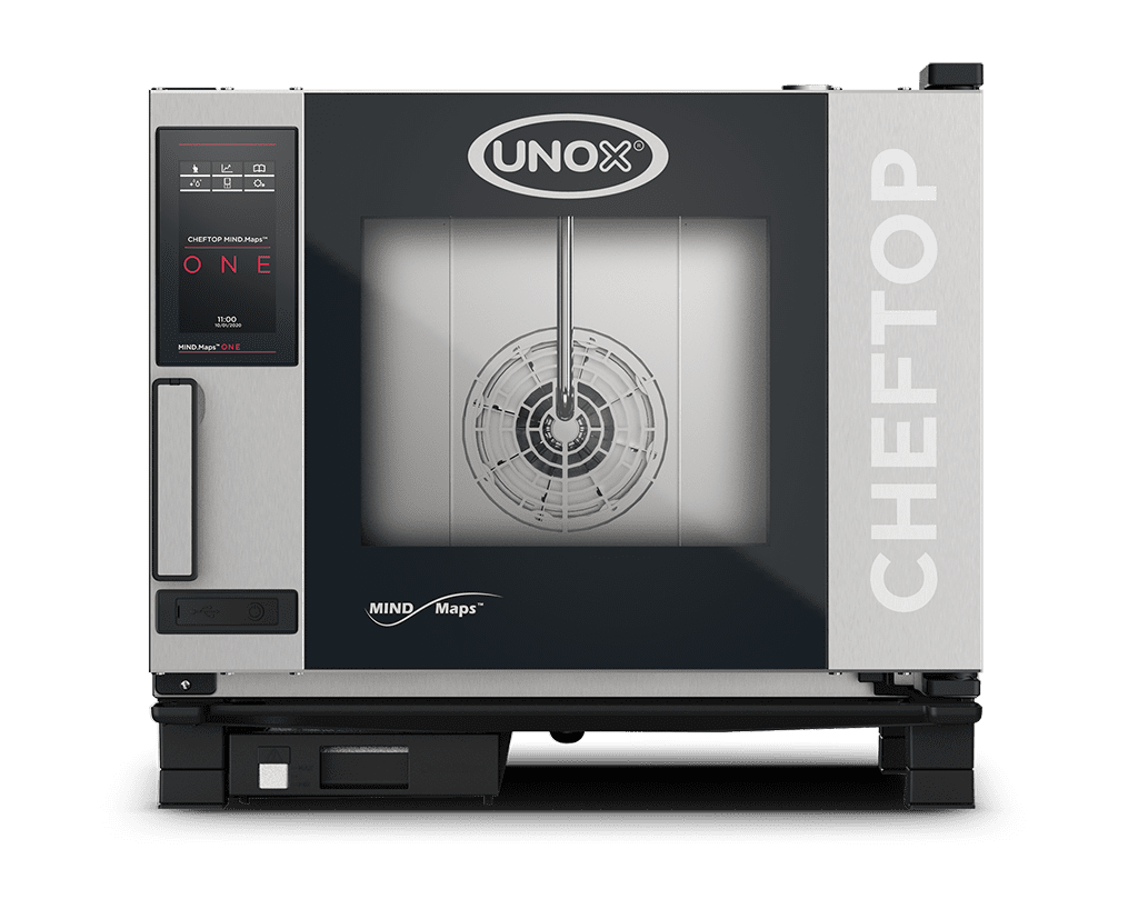 UNOX XEVC-0511-E1LM-LP CHEFTOP MIND.Maps™ ONE Countertop Combi Oven 5 GN 1/1 trays Electric Right Hinge